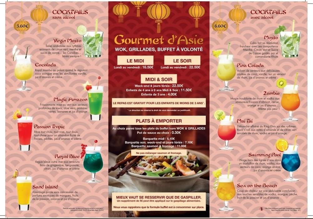Gourmet d' Asie - Menu Image 3