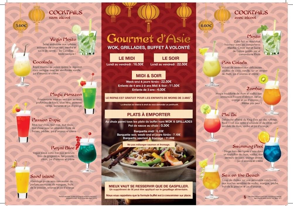 Gourmet d' Asie - Menu Image 4
